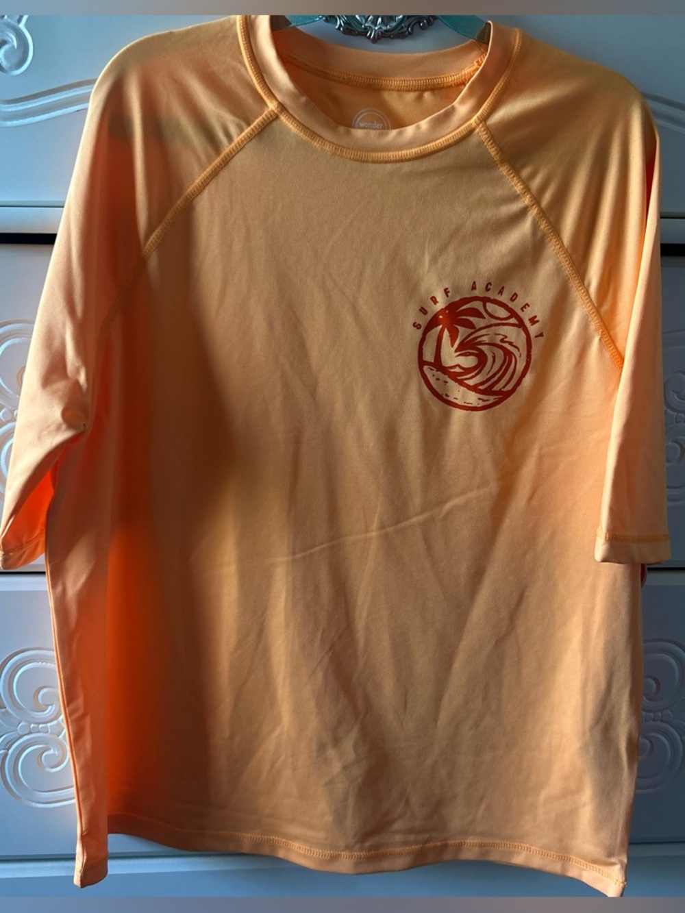 wonder nation Orange Youth Rash Guard Top